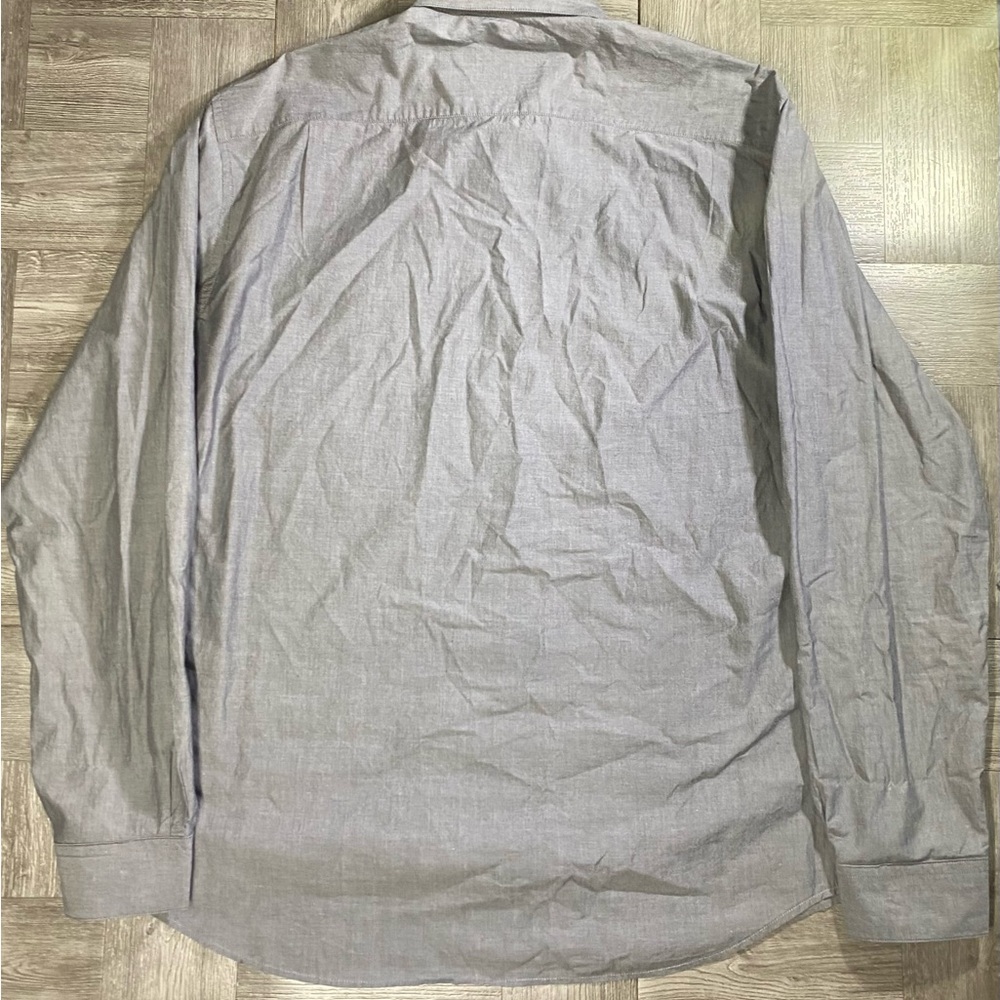 Blade + Blue Men's Shirt Button Down Long Sleeve Gray Large L - San Francisco Ca View 6
